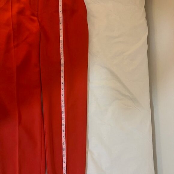 Theory Treeca Pull-on Pant - Stretch Admiral Crepe - Poppy Red/Orange - Sz 6 NWT - Picture 9 of 11